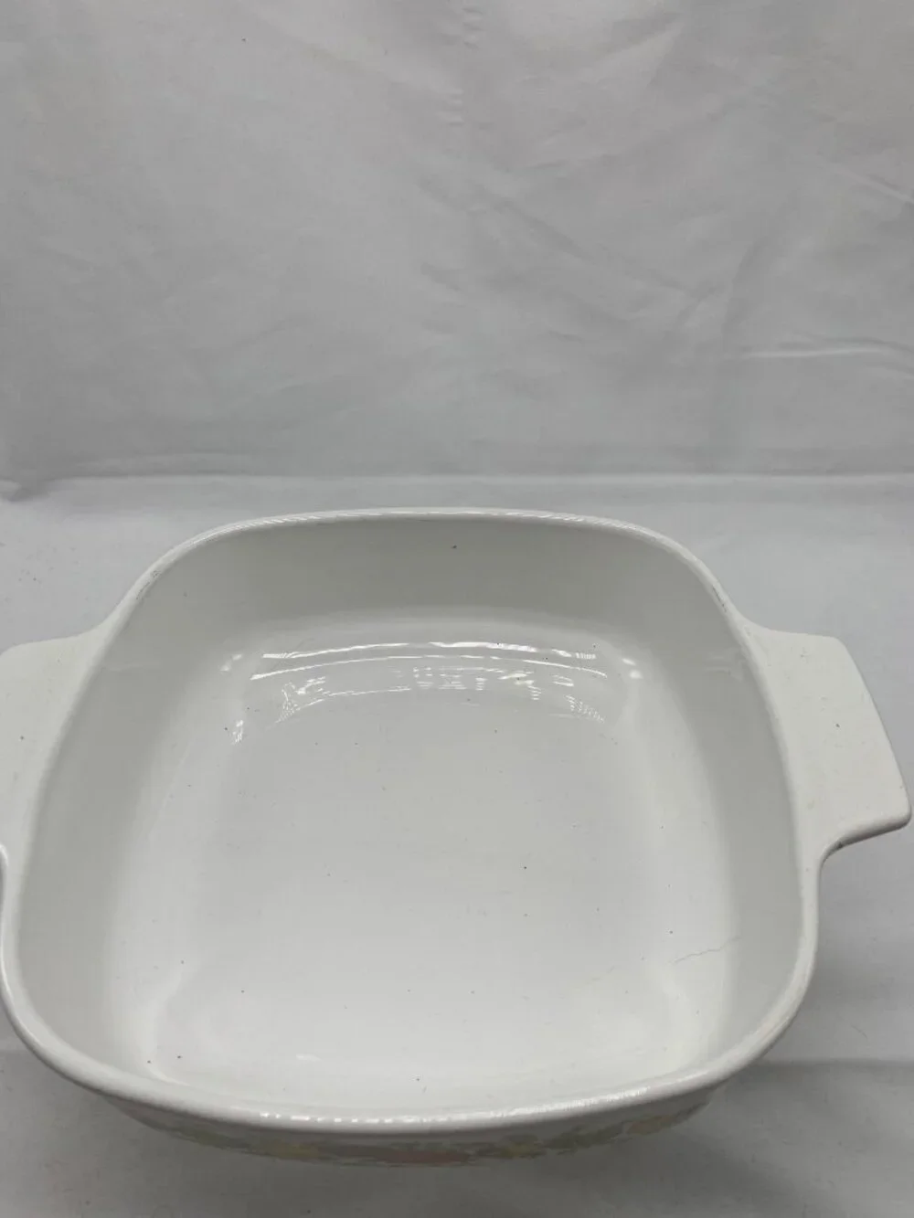 1970's CorningWare LEchalote 1 Qt Casserole Dish With Glass Lid